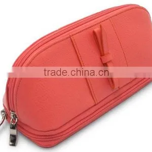 High Quality Soft Leather Cosmetic/Jewelry Case, Coral Faux Leather Jewelry Display Case,jewelry Carry Bag thumbnail-2