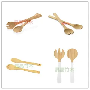 Bamboo Cooking Utensil With Colourful Handle /bamboo Utensil Set Original China Manufacturer thumbnail-5