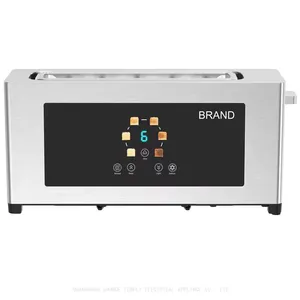 Tenfly Stainless Steel 2 Slice Toaster, Automatic Pop-up TouchScreen Bread Toaster, Home Breakfast Sandwich Maker Factory Custom thumbnail-2