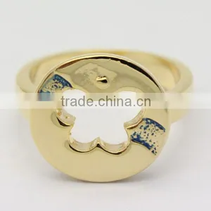 Ladies Gold Finger Ring Butterfly Rings Design for Women With Price thumbnail-1
