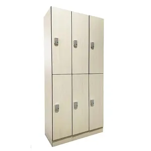 Durable Waterproof HPL School Locker Changing Room With Bench thumbnail-2