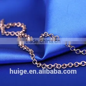 Ornate Jewelry Chain Decorative Chain /coffee Gold Plated Necklace thumbnail-4