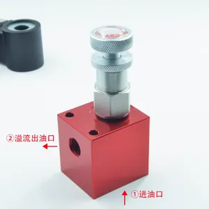 RV08 Hydraulic Manual Adjustable Pressure Safety Valve V2068 Threaded Insert Type Overflow Valve Pressure Relief Valve YF08 thumbnail-1