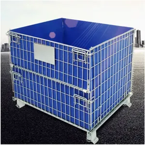 Factory Direct Sale Pallet Rack Mesh Cage With Wheels thumbnail-2