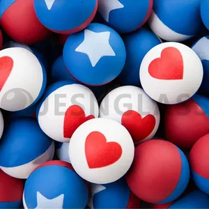 Factory Wholesale Various Design Bouncy Ball Printed Bouncy Toy Rubber Balls thumbnail-4