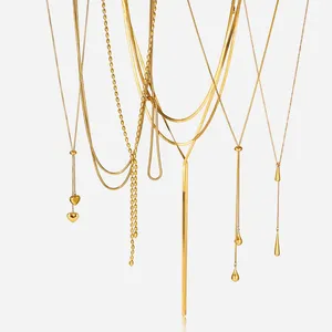 Quick Sampling Available Stainless Steel Necklace 18K Gold PVD Coated thumbnail-4