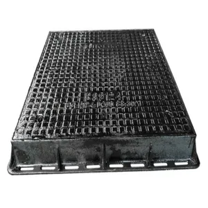 Jingdong B125 D400 D600 En124 Ductile Iron Cast Iron Manhole Cover Black Durable Road Safety Customized Size thumbnail-1