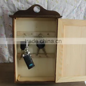 Antique Wooden Key Box, Wholesale Key Storage Box, Wooden Wall Hanging Key Box thumbnail-2