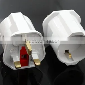 CE ROHS Approved HK UK Ireland Singapore Malaysia India Kuwait Bahrain Type G to Schuko Germany Type F Plug Travel Adapter thumbnail-2