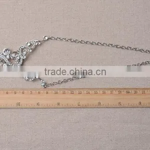 New Wedding Bride Rhinestone Crystal Necklace Set Wholesale thumbnail-2