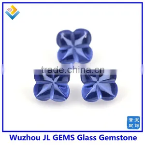 Faceted Loose Gemstones Glass Stone With Four Clovers Beads Glass Jewelry thumbnail-4