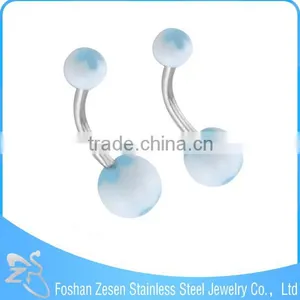 Stainless Steel Jewelry Main Material Resin Balls Belly Piercing Jewelry thumbnail-4