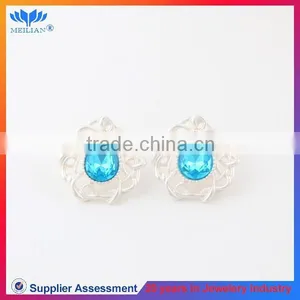 High Quality Waterdrop Shaped Caystal Stud Earrings for Women Earring Stud thumbnail-5