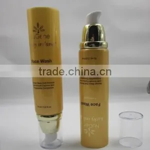 Exquisite Cosmetic Tube With Airless Pump Cap for Whiten Cream /Plastic Tube With Airless Pump Cap for Cosmetics Packaging thumbnail-5