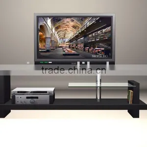 Modern TV Stand/ Black Wood TV Showcase thumbnail-1