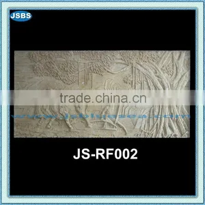 Carved Big Tree and Human Statue Relief on Wall thumbnail-1