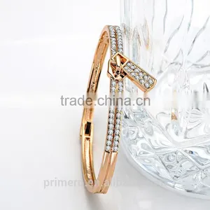 Zip Design Zircon Gold Plated Bracelets & Bangles for Women Top Quality Jewelry thumbnail-6