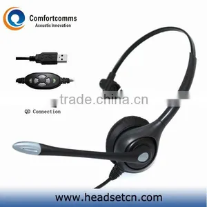 Professional Wired Call Center Computer Headset With USB Cord HSM-600RPQDUSBC thumbnail-1