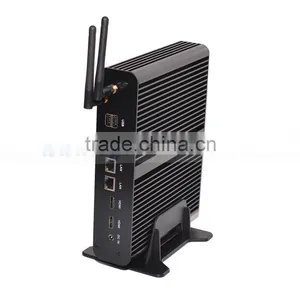 Micro pc Gaming Desktop Computer i7 5500u Broadwell Chipset 2 Rj45 2hdmi sd Card Optical Fiber Nettop pc Portable thumbnail-4