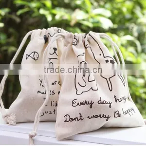 Promotional Organic Cotton Drawstring Bag thumbnail-1