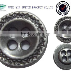 12mm Hot Sale China Mainland 4 Holes Metal Ladies Suit Buttons thumbnail-1