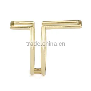 Xuanghuang Silver Jewelry Guangzhou Factory Silver Gold Plated Cross Ring thumbnail-2