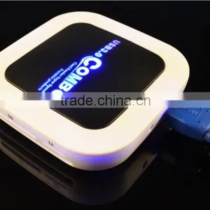 2 Ports USB Hub 2.0 HUB Micro USB Adapter Multi sd Card Reader thumbnail-2