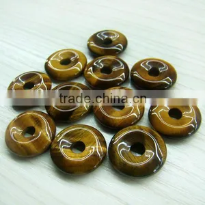 Natural Tiger Eye Stone Donut for Wholesale thumbnail-2