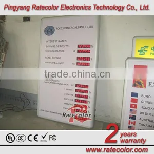 2014 The Hottest and Professional Bright Electronic Led Exchange Rate Panel/currency Exchange Rate Board Display thumbnail-3