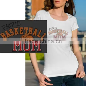 Heat Transfer Label Basketball Printing Rhinestone Motif thumbnail-1