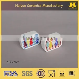 Ceramic Condiment Set, Decorative Salt and Pepper Shakers thumbnail-1