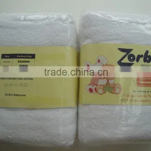 BD1061ZB HOLLEE Zorbit Brand Baby Cloth 100%cotton Sanitary Washable/reuse Pure White Towel /blanket /unisex thumbnail-3