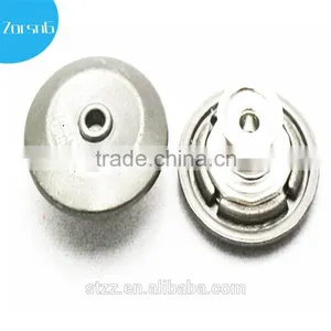 New Style Silver Nickel Free Jeans Button Custom Design Nickel Color Buttons for Jeans Washable and Hand Press thumbnail-1