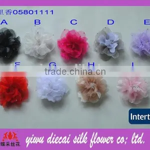 Handmade Fabric Flowers for Dresses thumbnail-1