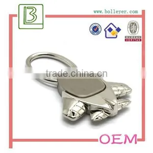 Round Chrome Plated Metal Blank Keychain for Business Gift thumbnail-2