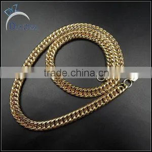 High Quality Men's Latest Hip Hop Gold Cuban Chains Necklace thumbnail-2