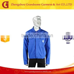 Wholesale 100% Cotton Workwear Long Sleeves Shirts Made in China thumbnail-1