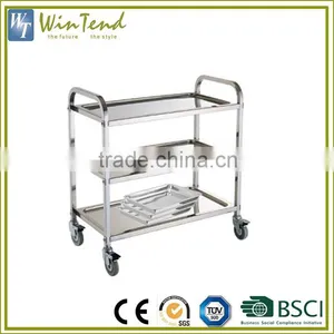Hospital Cleaning 3-Tier Stainless Steel Dressing Medical Trolley Quality Choice thumbnail-1