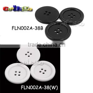 38mm(60L)Dia. Fashion Resin Round Button With Four Hole Sewing Craft DIY Accessories For Bag Garment #FLN002A-38 thumbnail-1