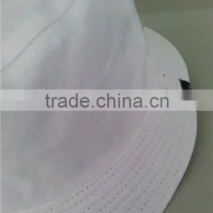 100% Cotton Woven Label Reversible Wearing Logo Front Printing Good Quality Bucket Hats thumbnail-3