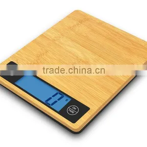 Bamboo Electronic Kitchen Scale Food Scale Cooking Kitchen Scale thumbnail-1