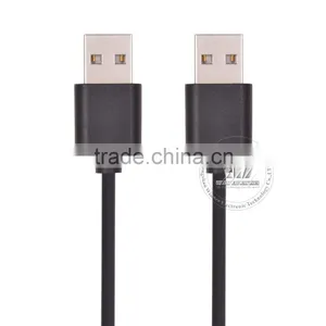 New Hi-Speed USB 2.0 Cable Type A Male to Type A Male Black Molding Type thumbnail-2