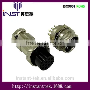 INST GX19 10pin Metal Srcew Waterproof Airplug Connector thumbnail-6