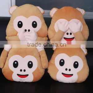 Wholesale Cute Monkey Animal Shape Emoji Pillow With Low Price thumbnail-6