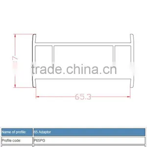 Upvc Profile Door and Window /65 Casement Series/plastic Profile thumbnail-2