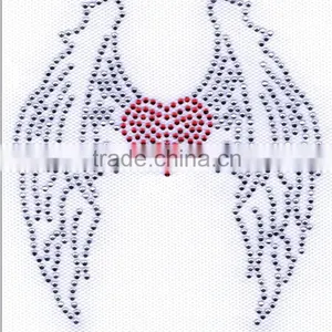 New Wing Rhinestone Transfer Design ,rhinestone Hot Fix Motifs thumbnail-4