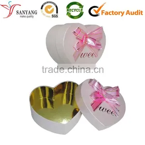 Custom Wholesale Sweet Lovely Heart Shape Gift Packing Box for Chocolate Candy Biscuit to Kids thumbnail-3
