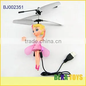Kids Toy/mini Flying Fairy Doll/pink Musical Doll thumbnail-3