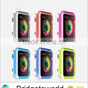 Soft Ultra Thin Transparent Protective TPU Gel Clear Cover Case for Apple Watch 38mm 42mm thumbnail-5