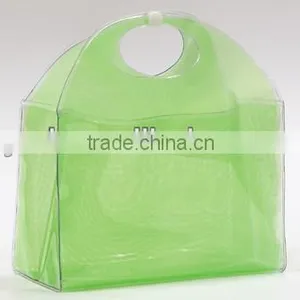 Clear PVC Heat Sealed Zipper Plastic Packaging Tote Bag thumbnail-1